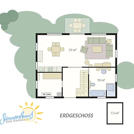 Suennenhuus 32 - Dein An Der Thuelsfelder Talsperre Prázdninový dům Garrel